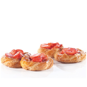 Koffiebroodje aardbei