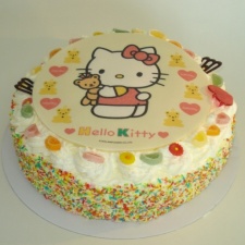 Hello Kitty slagroomtaart
