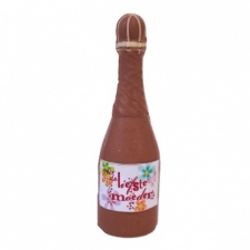 Chocolade champagnefles moeder klein