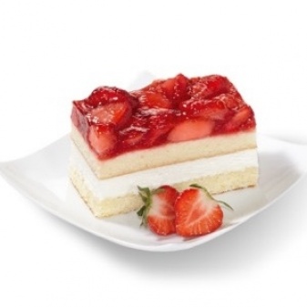 Gebak aardbei lactosevrij