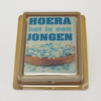 Chocolade kaartje (4x)