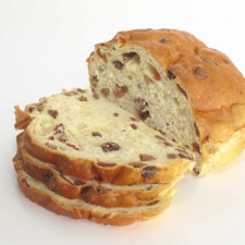 Rozijnenbrood rond