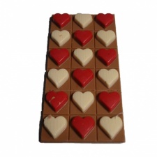 Chocoladeplak hartjes