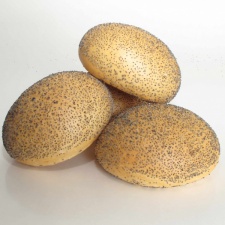 Harde witte maanzaad bol