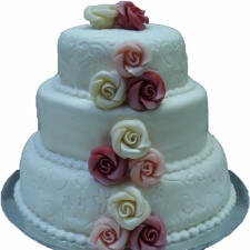 Bruidstaart icing stapeltaart 2