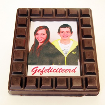 Chocolade fotolijst klein