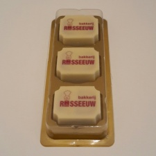 Bonbons met opdruk in doosje (3x)