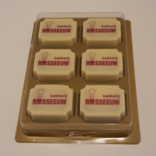 Bonbons met opdruk in doosje (6x)