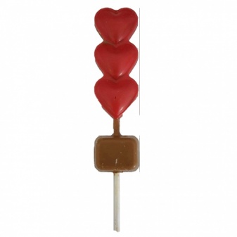 Chocolade lollie hartjes