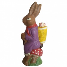 Haas met paddenstoel