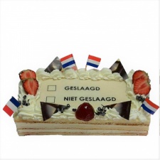 Wel / niet geslaagd taart