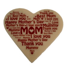 Chocolade hart Mom