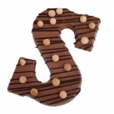 Chocoladeletter 200 gram Vanille crunch