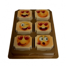 Valentijn bonbons smiley (6x)