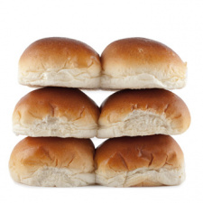 Zachte witte bollen (per 6)