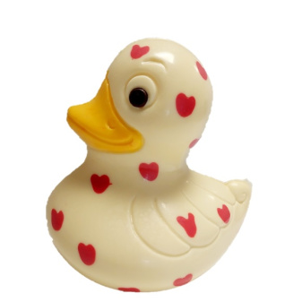 Chocolade badeend groot hearts