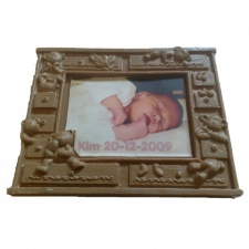 Chocoladelijst beer met foto 