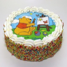 Winnie de pooh slagroomtaart
