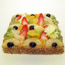 Vierkante vruchtentaart