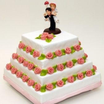 Bruidstaart icing stapeltaart