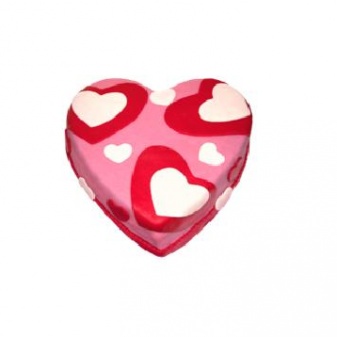 Hartentaart icing hartvorm