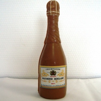 Chocolade champagnefles klein